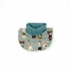 Garbósál-türkizkék állatos